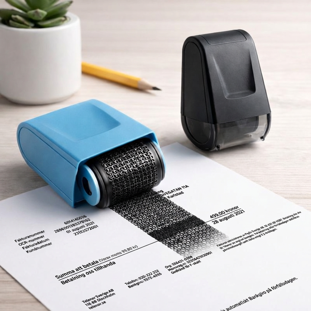 Sekretess-stämpel – Skydda din privata information