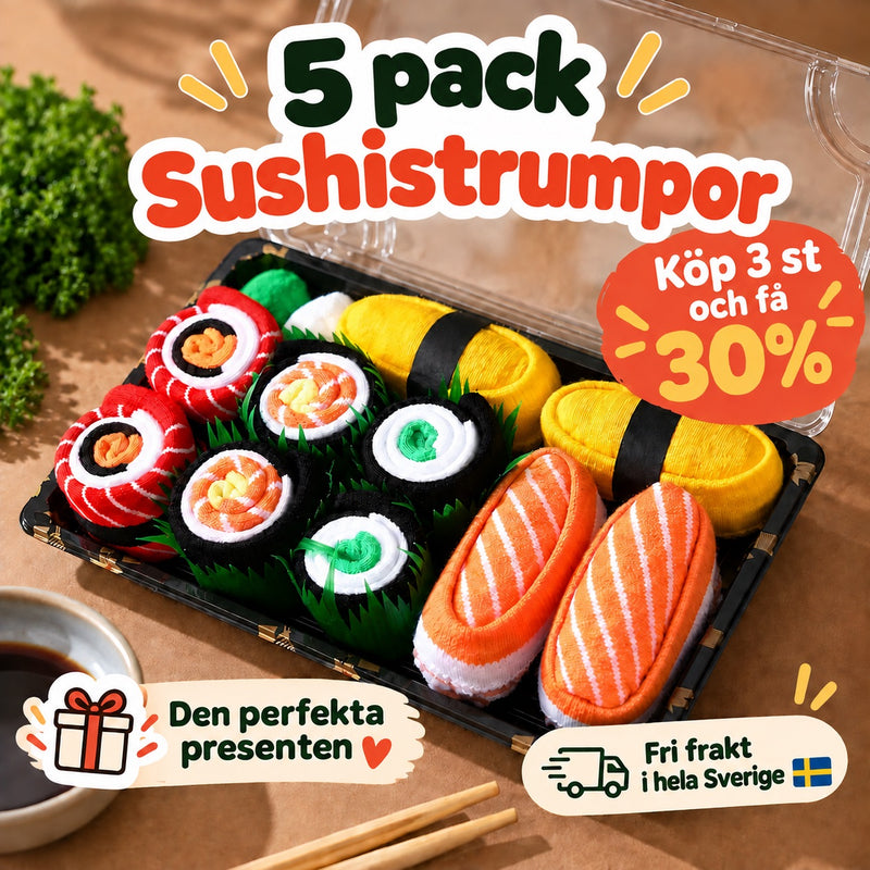 Eazypeasy Sushistrumpor, 5 par