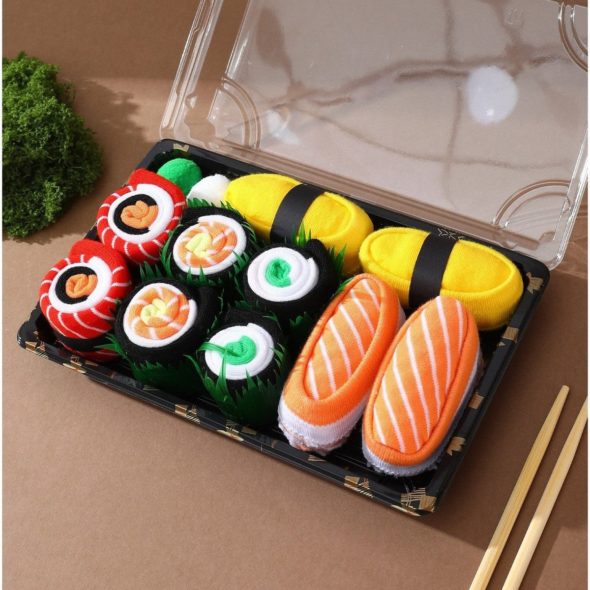 Eazypeasy Sushi Socks, 5 pairs